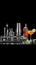 24 PCS Pro Cocktail Shaker -Drink Maker Mixer Bar Tools Bartender Kit- NEW!
