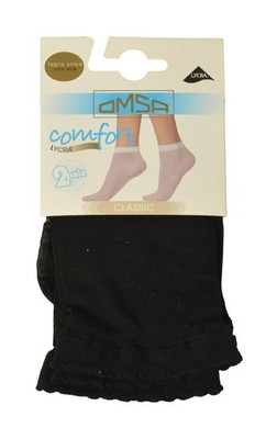 OMSA Damen Socken Low Pack 2 Paar Komfortrand Artikel 085 CLASSIC CA