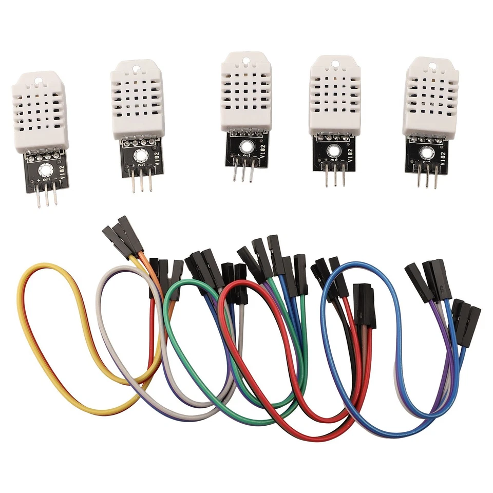 Temperatur- und Feuchtigkeitssensormodul 5er Set mit einfachen Installationsfunk - Bild 4 von 4