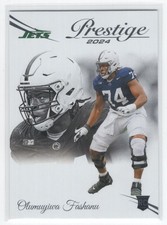 #313 2024 Panini Prestige Olumuyiwa Fashanu Rookie New York Jets