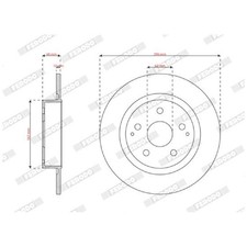 2x Bremsscheibe hinten für Toyota Yaris MXP | 26208454
