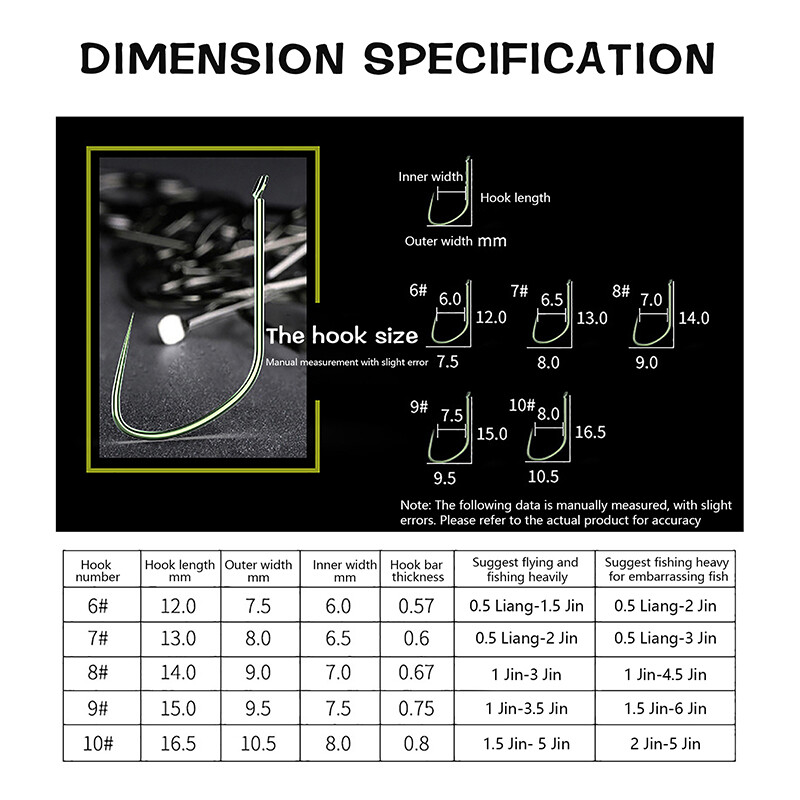 Flat Sleeve Hook With Barbs Without Barbs Sleeve Thin Long Handle Small