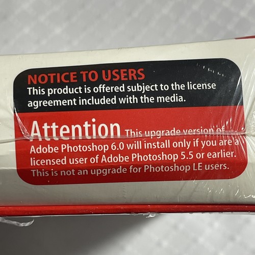 Adobe Photoshop 6.0 Upgrade for Mac - New Sealed - Please READ - Picture 7 of 17