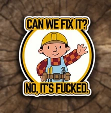 Bob the Builder Waterproof Vinyl Sticker Decal, Funny sticker
