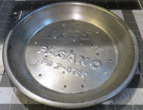 PIES BY FASANO - PO-7 8760 Pie Tin Pan 8-1/4”Perfed Americana 8-3/4"OD - Picture 5 of 6