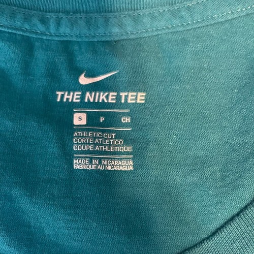 Nike Teal Lime The Nike Tee Just Do It T-Shirt Size Small - Picture 6 of 6