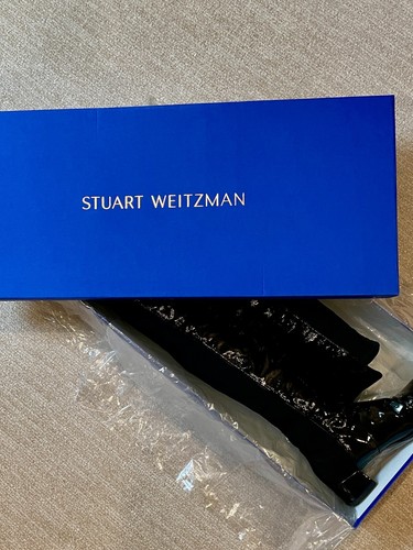 Stuart Weitzman Fifo Women's Black Patent Leather Over-The-Knee Boot Size 10.5 - Picture 12 of 12
