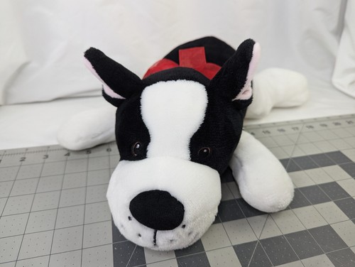 Walmart Black White Dog Plush Puppy 17 Inch 2020 Stuffed Animal Toy - Picture 2 of 9
