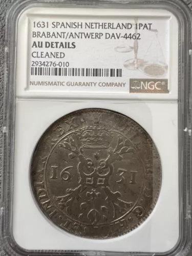 1631 Spanish Netherlands Patagon Dav-4462 NGC AU Cleaned