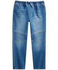 Epic Threads Big Boys Slim Straight Drawstring Waist New Moto Denim Pant S 7150
