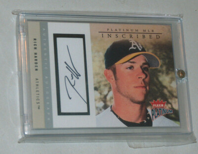 2004 Fleer Platinum Inschrift I-Rha Rich Hard Oakland A's Auto 104/200 NM Card