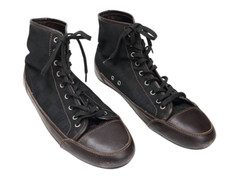 Baskets Montantes Noires À Lacets Louis Vuitton Pour Hommes (UK) 9.5