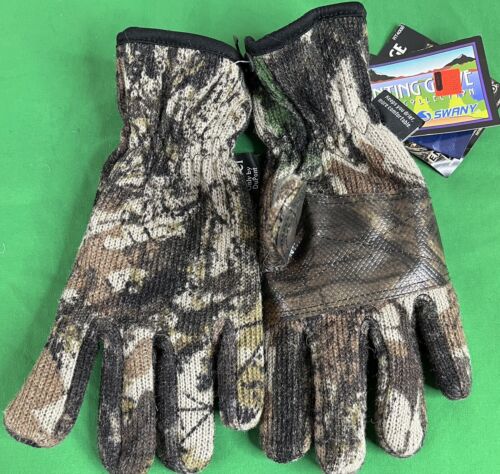NOS, SWANY Camo Hunting Gloves , Bill Jordan's Advantage Timber RT400B X Large - Picture 2 of 9
