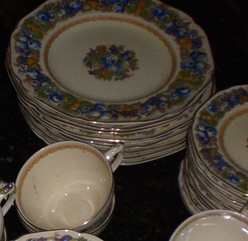 Crown Ducal Florentine Desert Bread plate 6" 1954 ( 6 plates) - Picture 3 of 7