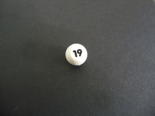 Spare Parts - CHAD VALLEY BINGO WHITE NUMBERED BALLS (No 1 to 45) - 0.5"/ 12.5mm - Picture 23 of 43
