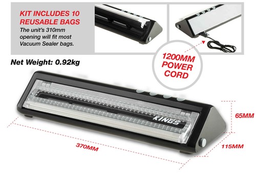 how to use a kings vacuum sealer