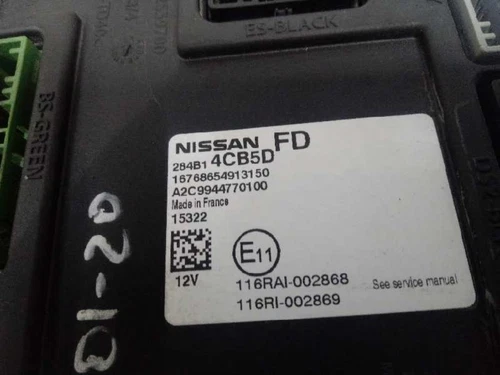 284B14CB5D Caja Reles/Fusibles para NISSAN QASHQAI (J11E) * 2016 5860779 - Imagen 3 de 10