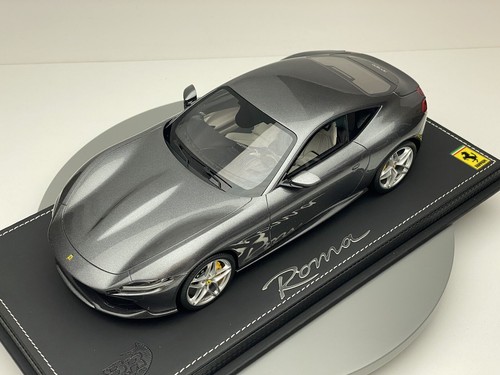 BBR 1/18 P181854 Ferrari Roma 2019 Grigio Titanio (MR AUTOART D&G KYOSHO HH CMC) - Foto 9 di 15