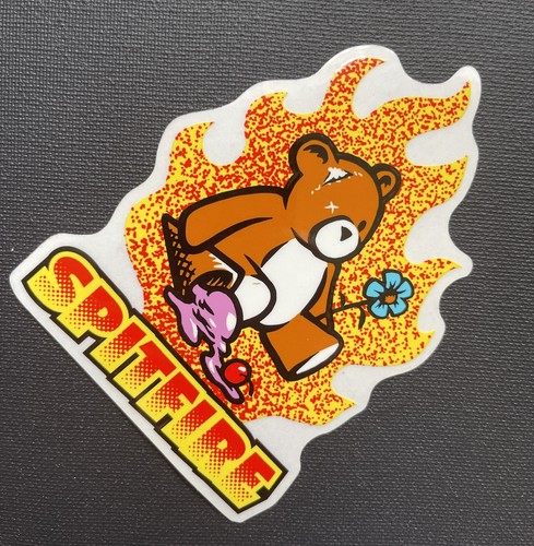 SPITFIRE Skateboard Wheels Teddy Bear Large OG Skateboarding STICKER - Picture 5 of 5