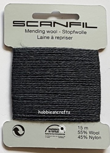 SCANFIL WOOL / NYLON THREAD For DARNING & MENDING Lots of Colours 15 Metres - Picture 103 of 117