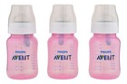 Philips AVENT Pink Slow Flow Baby Bottles