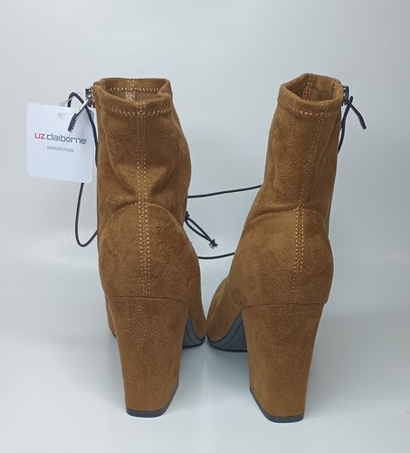 New Liz Claiborne Karder Ankle Booties Memory Foam LT Tan Sz 11M - Picture 7 of 12