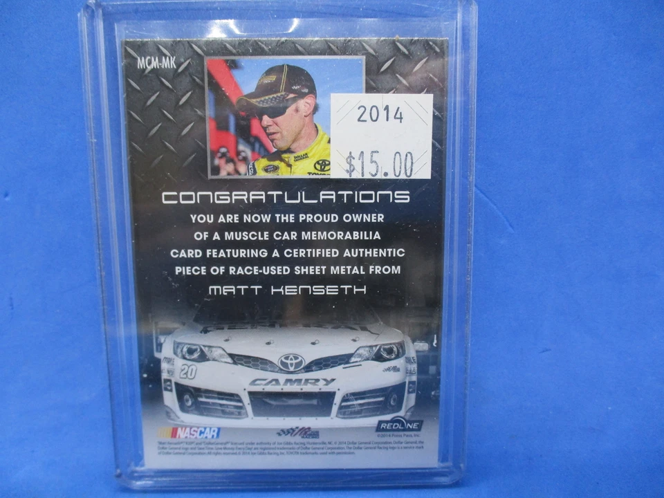 2014 Press Pass Muscle Car Memorabilia 17/25 Matt Kenseth #MCM-MK HOF - Image 2 of 2