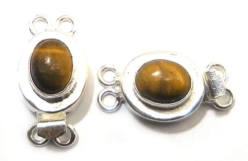 1 Pc 23X11X10mm Gemstone Multi Strand Box Clasp Silver Plated Gold Plated - Picture 23 of 39