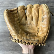 VTG Mickey Mantle 393 Pal H.K Professional Model Cowhide Baseball Glove Mitt RHT