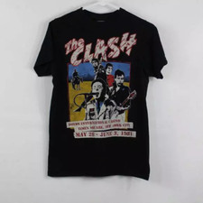 Rare New The Clash Band T-shirt Concert Tour Men EM068