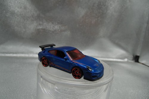 Hot Wheels 2011 azul Porsche GT 3RS T9706 DIECAST 1:64 - Imagen 4 de 6