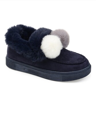 Journee Collection Women's Sunset Slippers Navy Size