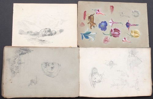 Henry Dietrich (Dick) Gremke 1884 Sketch Book With 26 Drawings & Paintings + COA