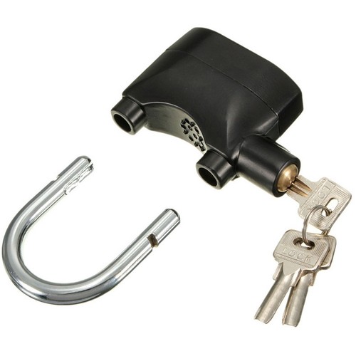 CADENAS D'ALARME CAPTEUR DE MOUVEMENT CABANON GARAGE ALARMÉ SERRURE SIRÈNE SANS FIL ROBUSTE - Photo 4/6