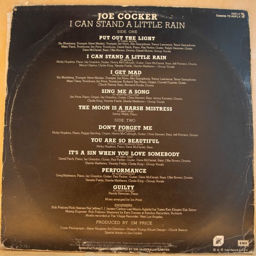 JOE COCKER - I CAN STAND A LITTLE RAIN - Vinyl LP - Cube - 1974 - VG (2754) - Picture 4 of 5