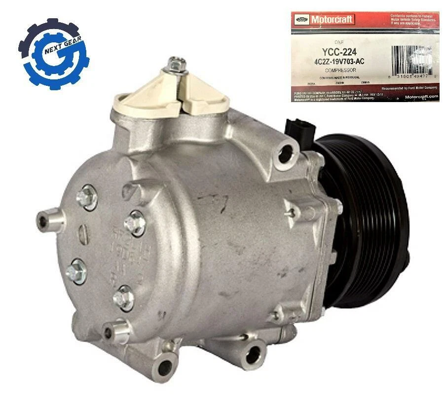 Compresor de aire acondicionado con embrague YCC-224 Motorcraft para Ford E-350 Super Duty 2004-07 Foto 2 de 4