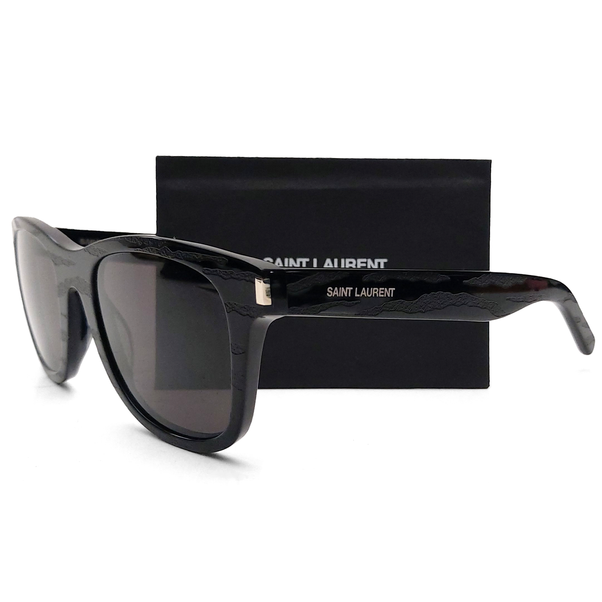 Saint Laurent SL 51 Black Zebra Pattern Sunglasses Square