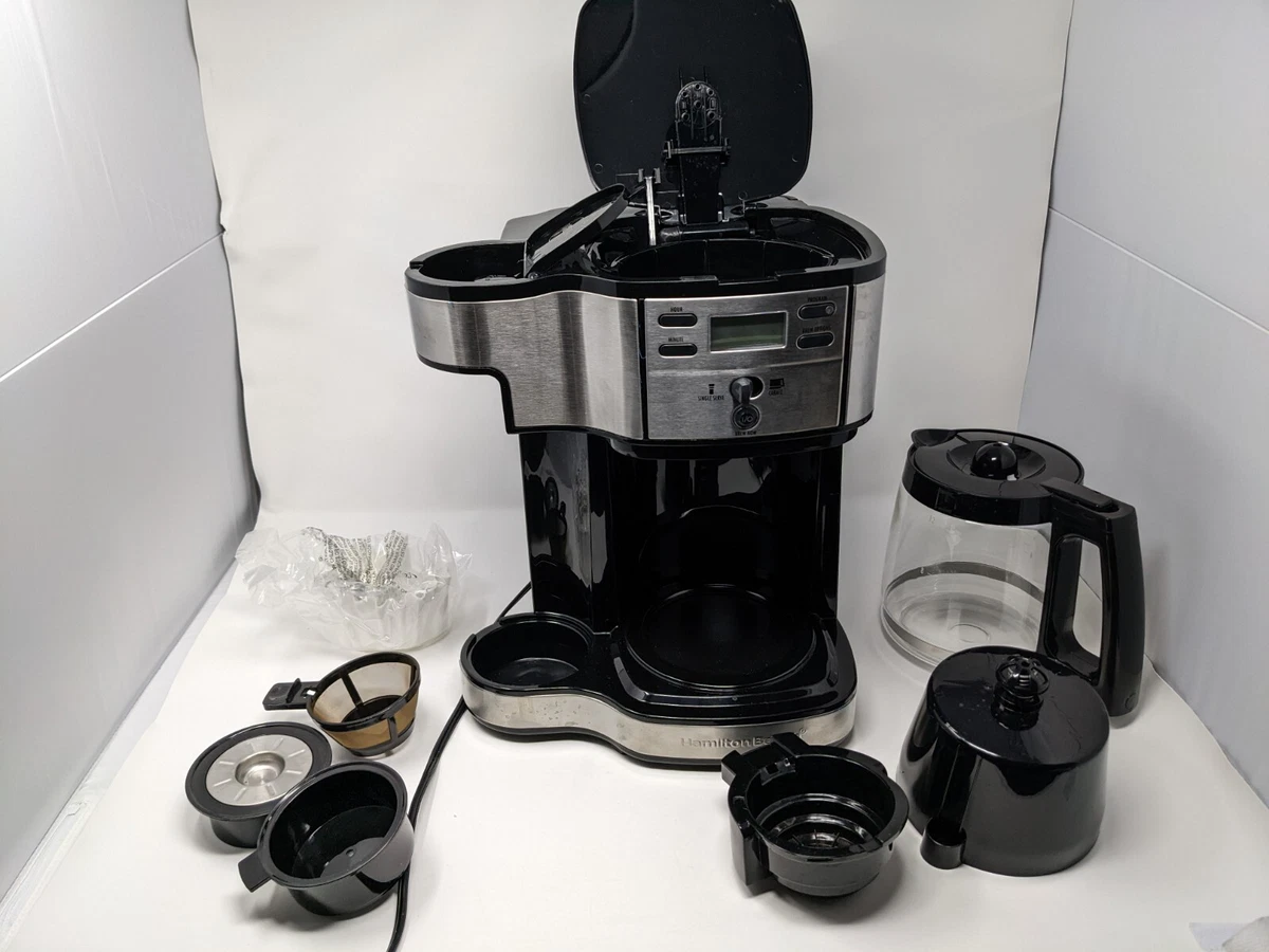 Hamilton Beach Brands 49980Z 2-Way Brewer Coffeemaker - Black/Stainless Steel