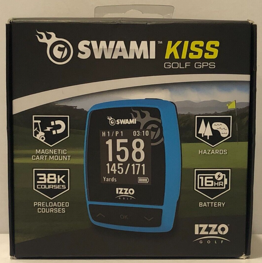 SWAMI * KISS * GOLF GPS ( A44192 BLUE ) FACTORY SEALED !! 689769441929