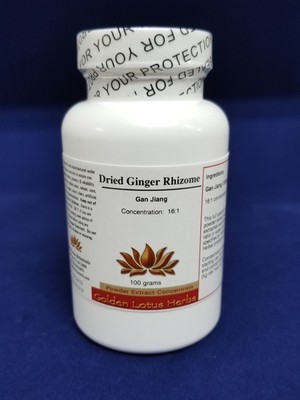 Dried Ginger Rhizome Extract 16:1 Gan Jiang By Golden Lotus Herbs
