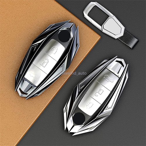 Metal Car Key Fob Case Cover Holder Shell For Nissan Infiniti 3/4/5 Buttons - Picture 7 of 10