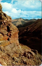 Vintage Postcard Longs Peak Rock Cut Forest Canyon Colorado Rockies