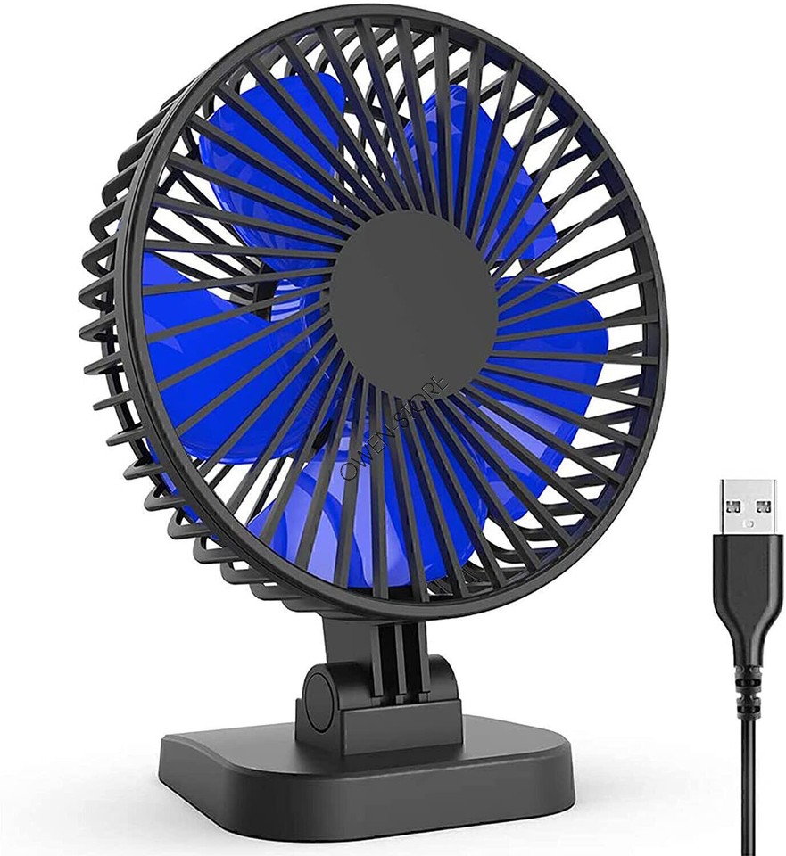 4 Inch USB Desk Table Fan Personal Small Air Circulator Quiet Mini