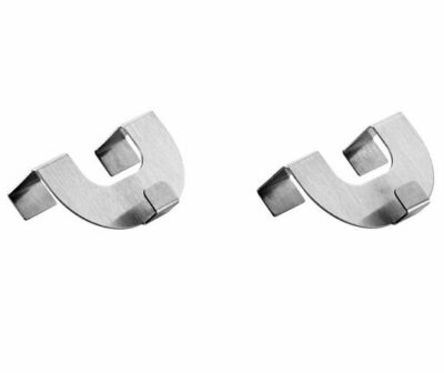 Easyfix Aufhängehaken für Ösenrollos Metall 2er Pack Fensterhaken Aufhängung 