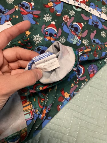 Kids Stitch Christmas Pj Matching Pajama Set Long Sleeve Long Pants Blue Xl 5/6T - Picture 9 of 9