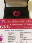 NATURAL GGL CERTIFIED GEM TESTED OVAL PINK SAPPHIRE 8.37 CARATS — photo 1
