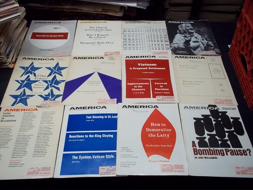 1968 AMERICA MAGAZINE LOT OF 45 ISSUES - CATHOLIC WEEKLY REVIEW - PB 232E - 第 1/4 張圖片