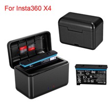 For Insta360 X4 Camera Type-C Battery Charging Box Case Storage Charger Box Dock