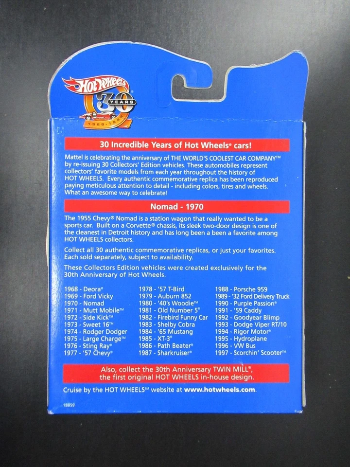 Lot 5 Hot Wheels 30th Ann. Nomad Large Charge Path Beater Passion Rigor (e) - Image 3 of 4