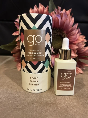 GO Beauty Niacinamide + Hydrolyzed Collagen Day Ampoule, Korean NEW!